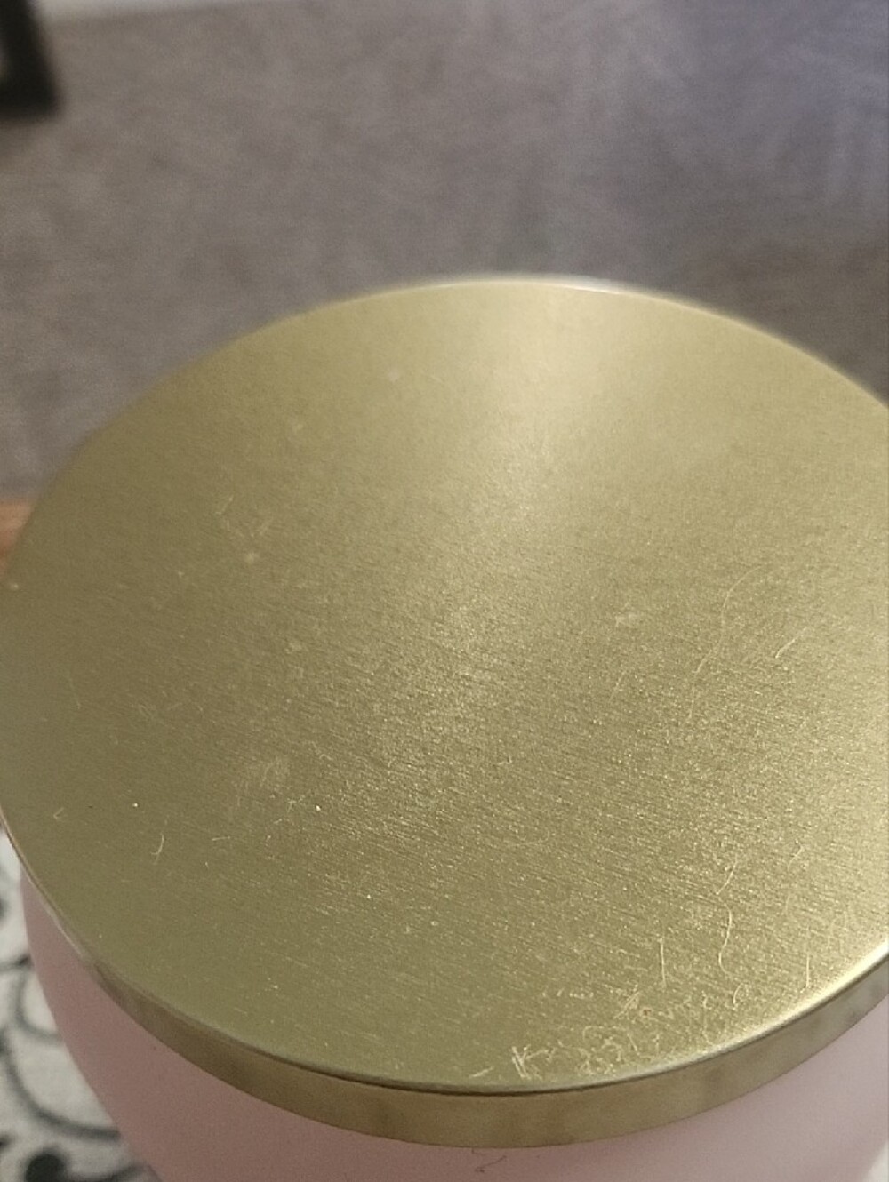 Martha Stewart Everyday Tropical Sunrise Candle in Soft Pink with Gold Lid - Picture 2 of 7
